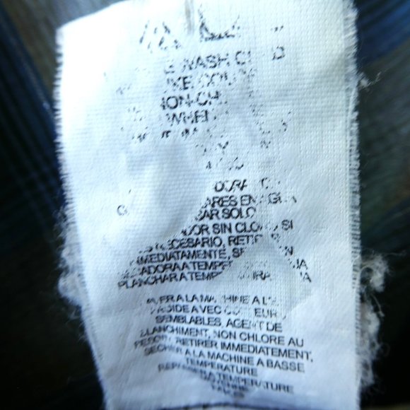 Rustler by Wrangler Vtg Metallic Plaid Western Pearl Snap Shirt Double Peaked L - Picture 7 of 8